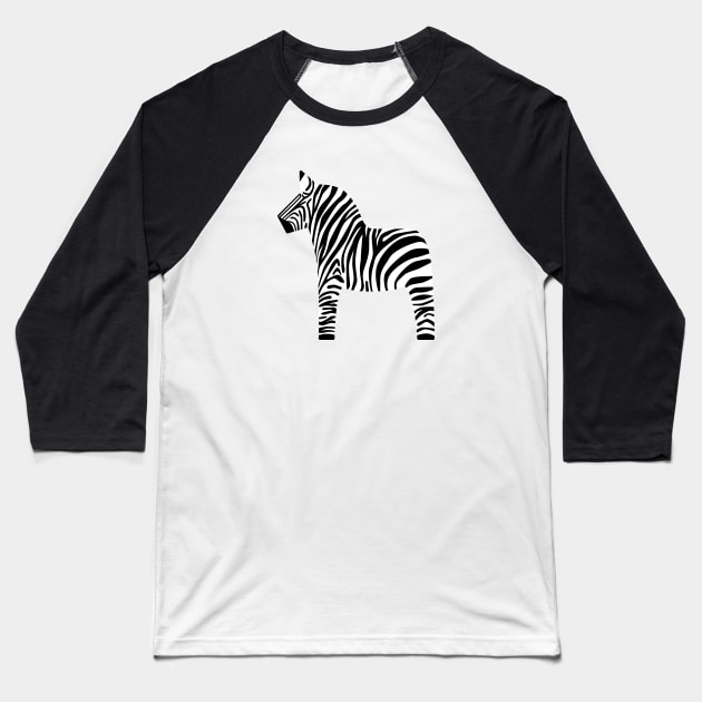 Dala Zebra Baseball T-Shirt by Zolinstudio